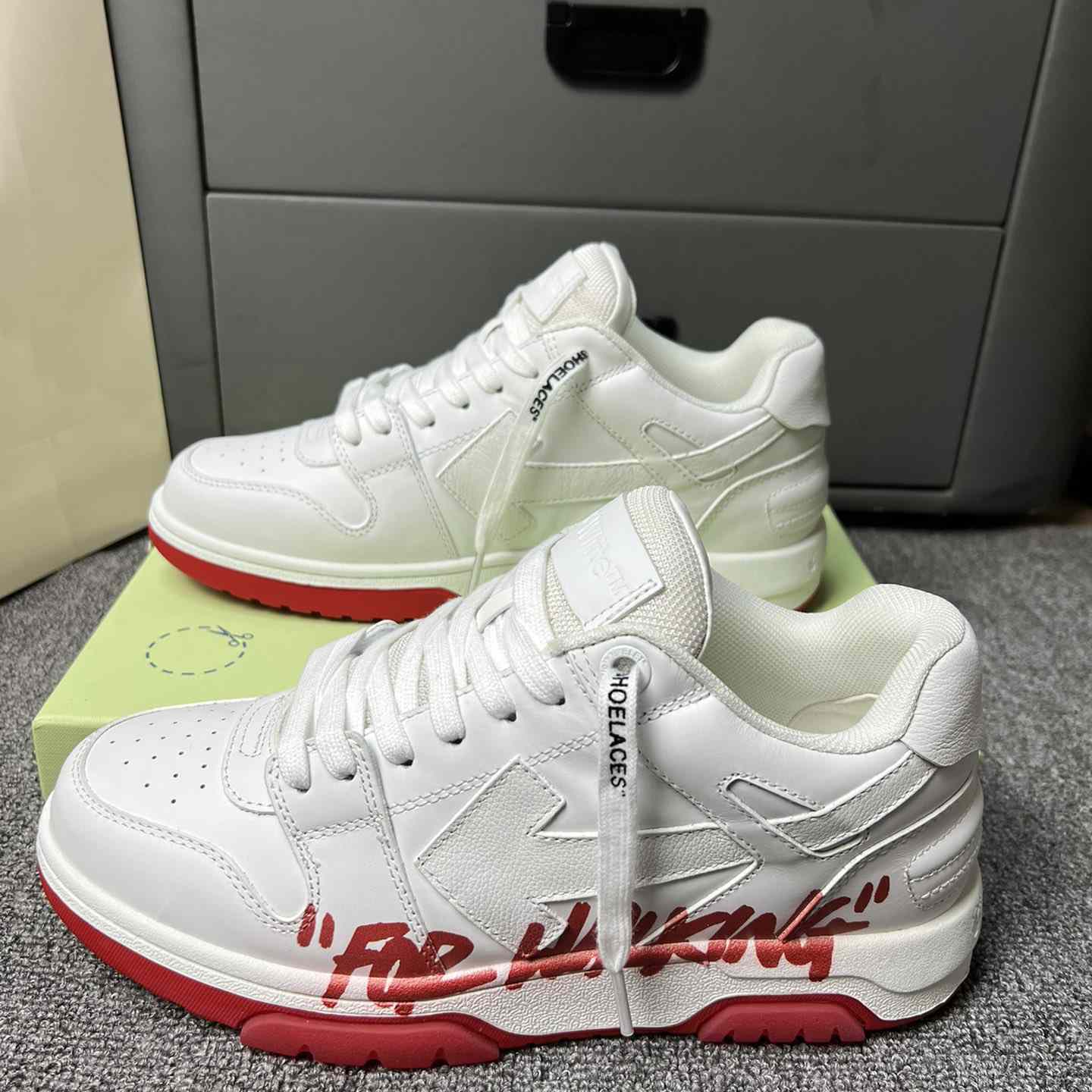 Off White Out Of Office Sneakers  - FashionPlug