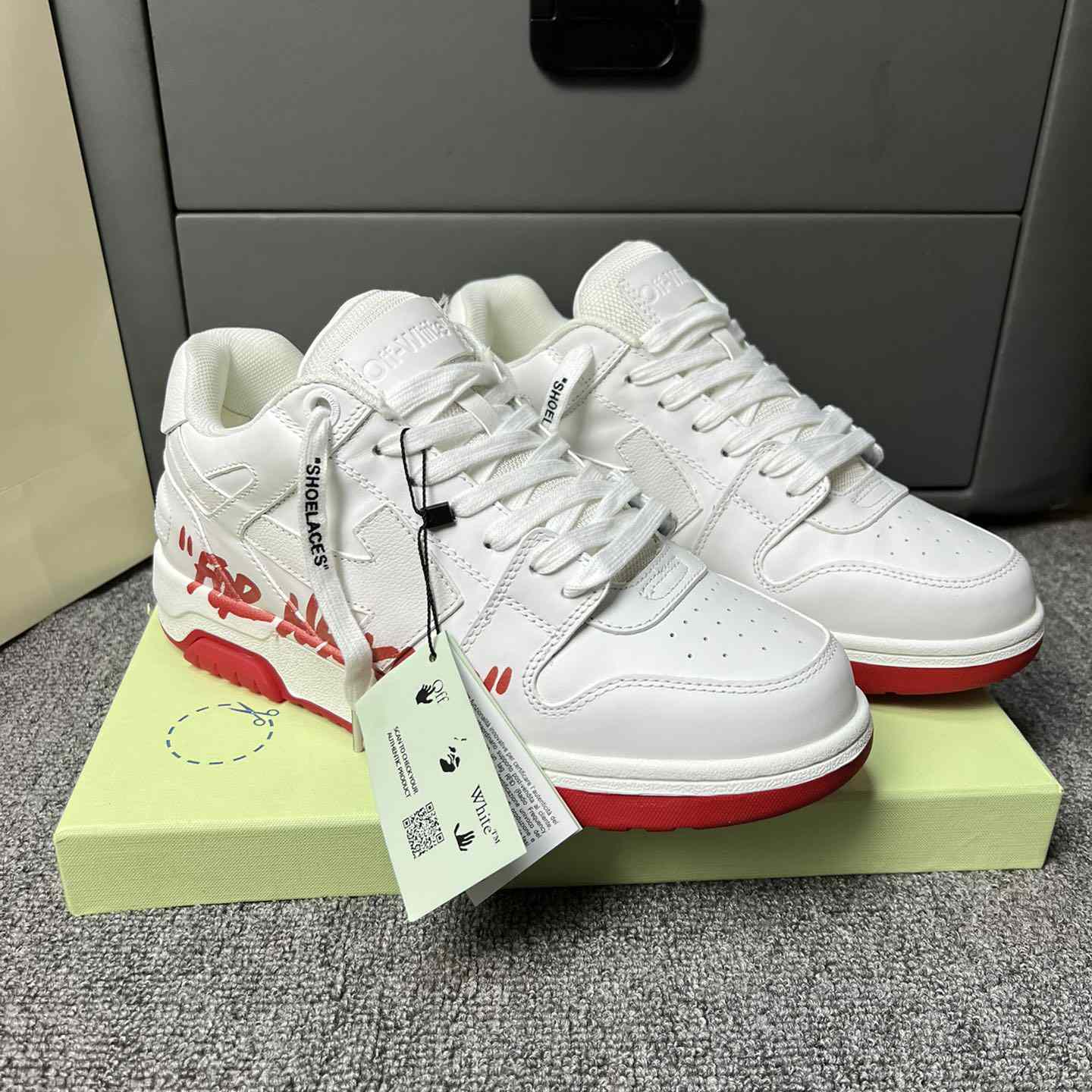 Off White Out Of Office Sneakers  - FashionPlug