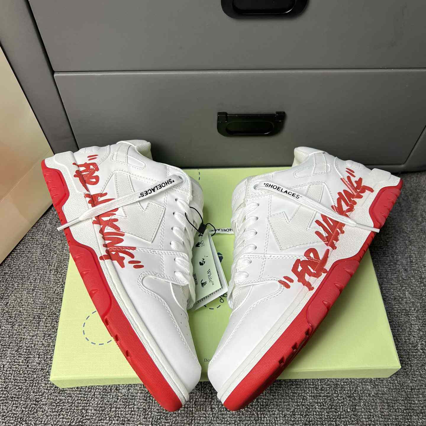 Off White Out Of Office Sneakers  - FashionPlug