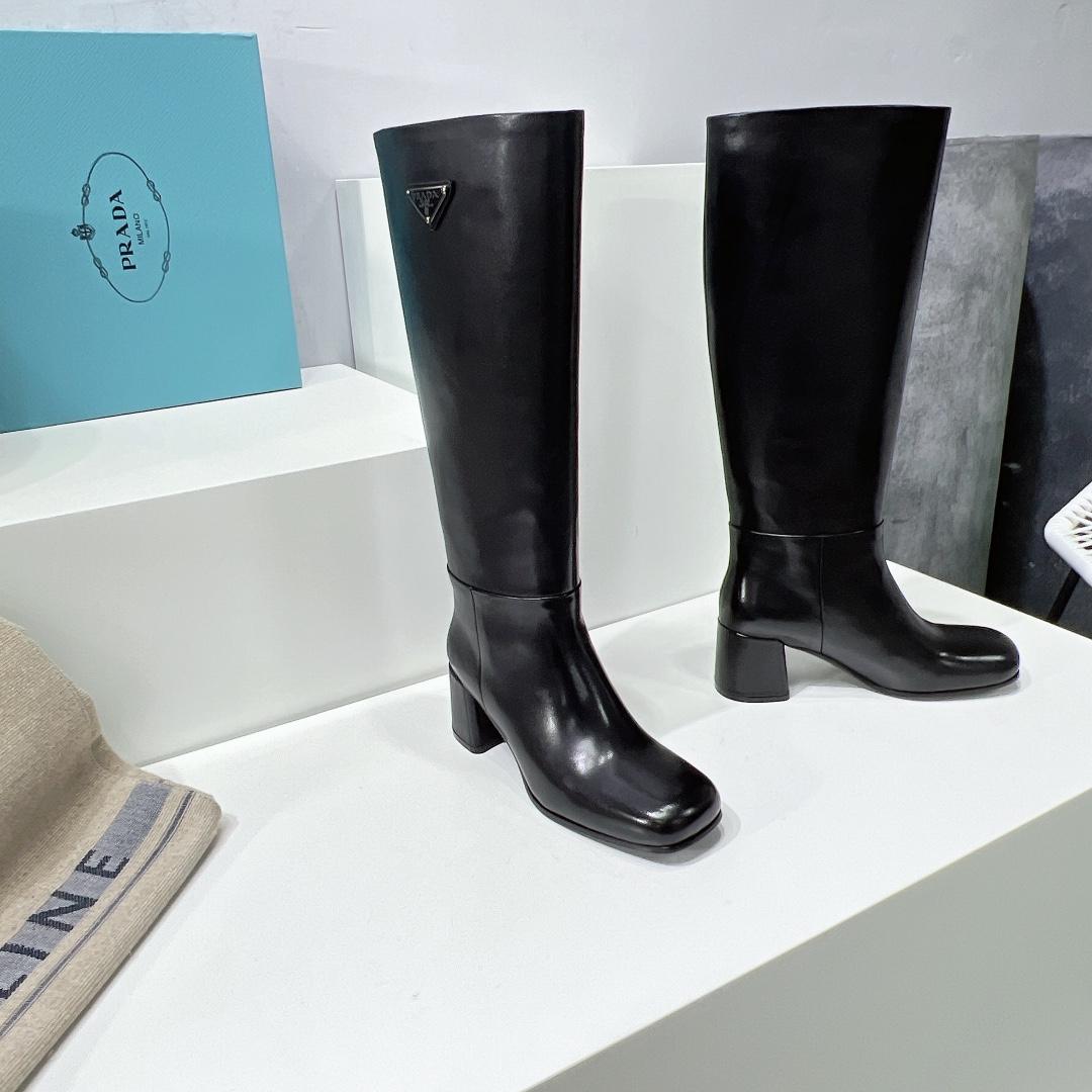 Prada Leather Boots - FashionPlug