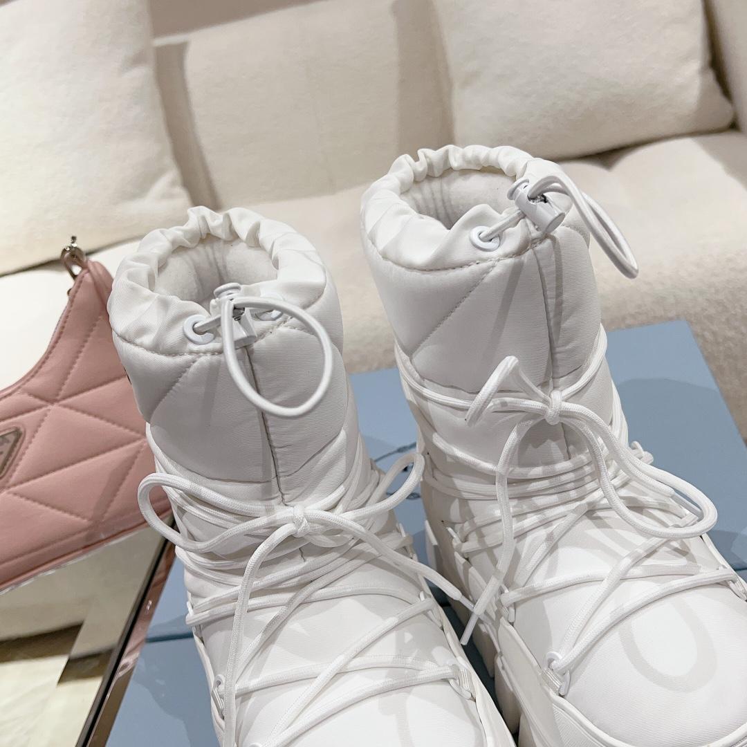 Prada Nylon Gabardine Après Ski Booties - FashionPlug