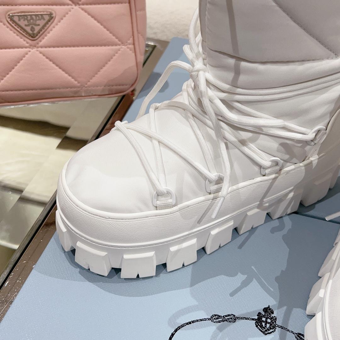 Prada Nylon Gabardine Après Ski Booties - FashionPlug