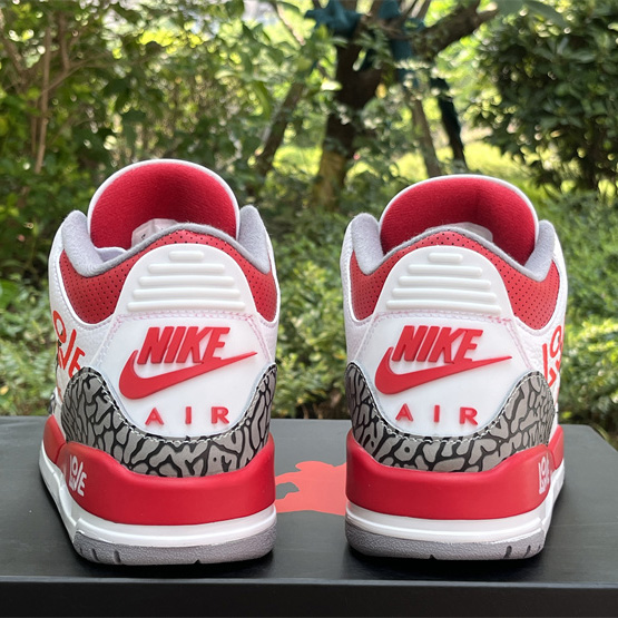 Air Jordan 3 OG “Fire Red”DIY Love Basketball Shoes   DN3707-160  - FashionPlug