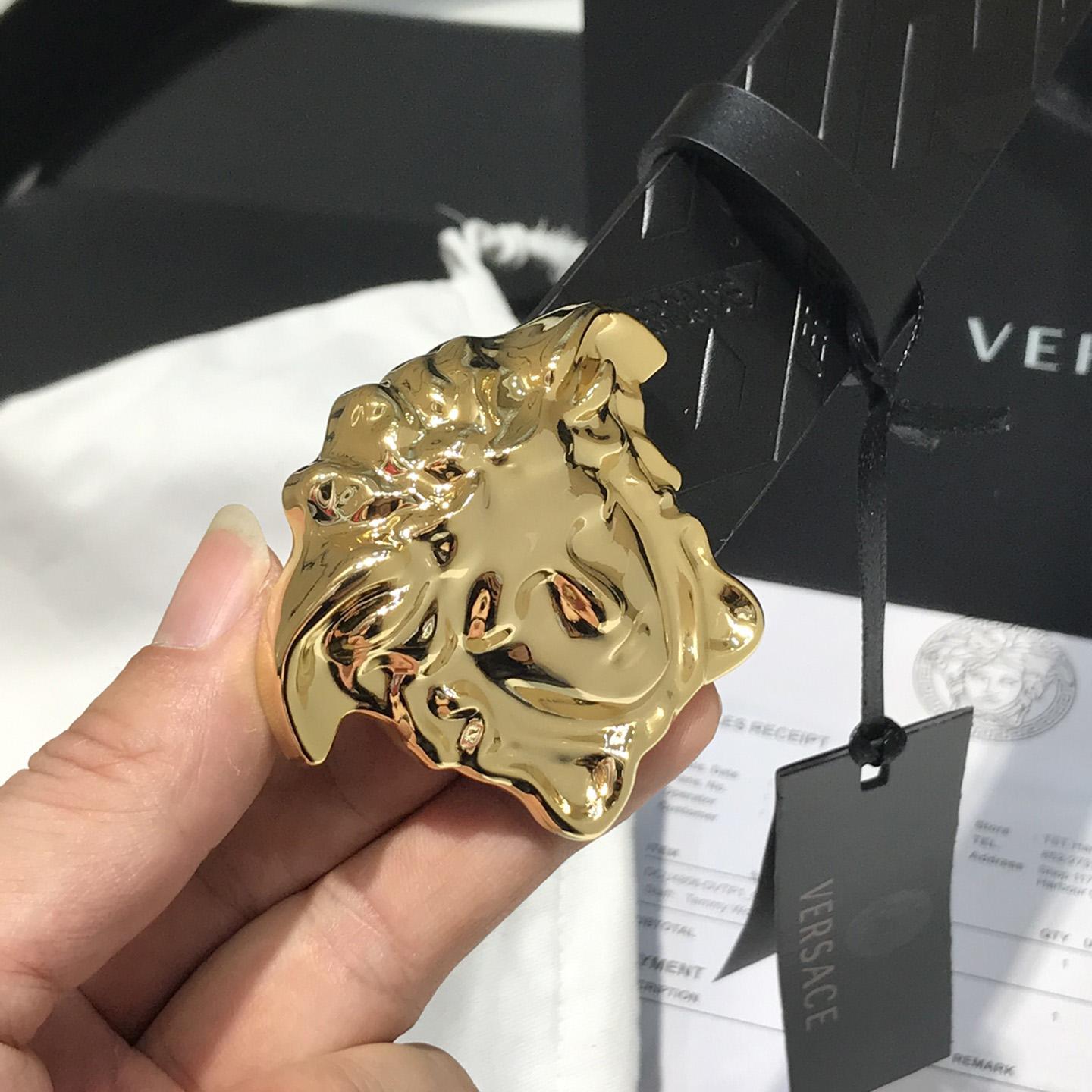 Versace Medusa Leathre Belt 38mm - FashionPlug