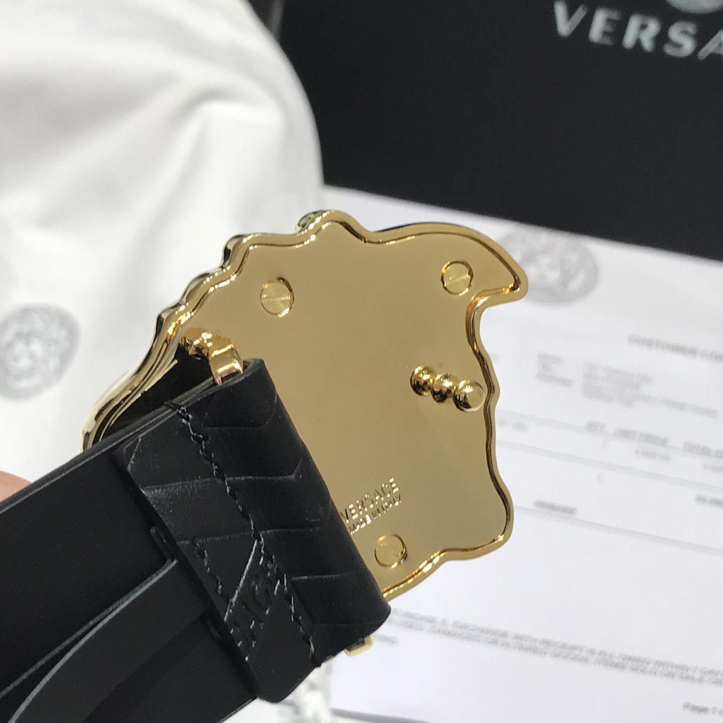 Versace Medusa Leathre Belt 38mm - FashionPlug