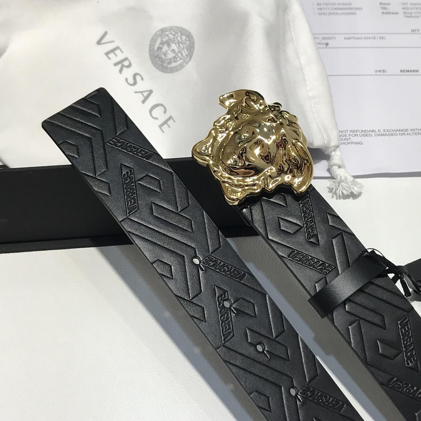 Versace Medusa Leathre Belt 38mm - FashionPlug