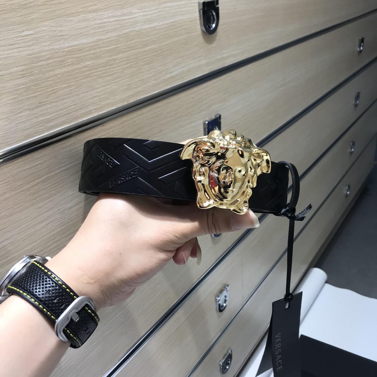 Versace Medusa Leathre Belt 38mm - FashionPlug