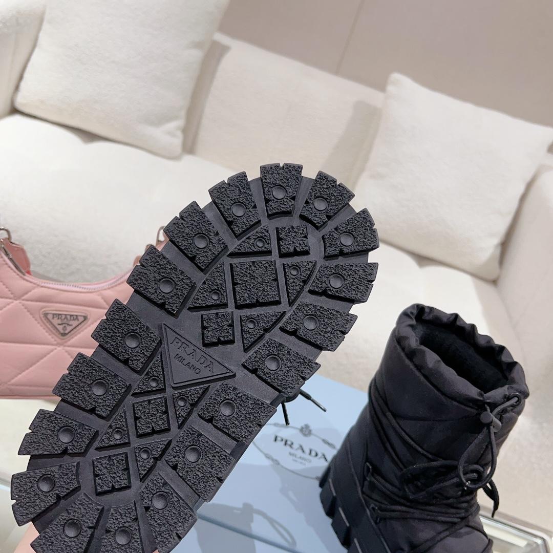 Prada Nylon Gabardine Après-ski Boots - FashionPlug