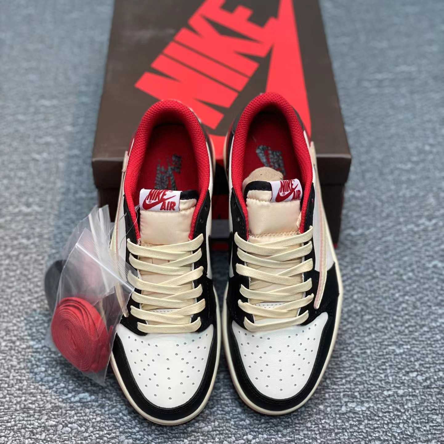 Travis Scott x Air Jordan 1 Low AJ1 Sneaker   cp4275-125 - FashionPlug