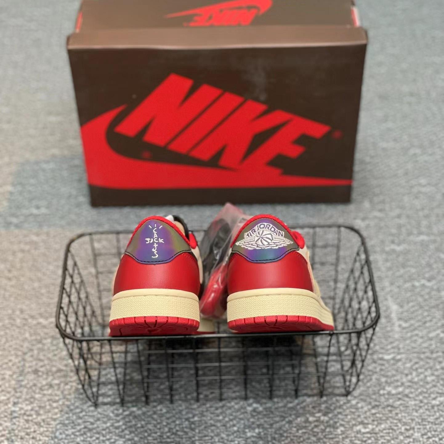 Travis Scott x Air Jordan 1 Low AJ1 Sneaker   cp4275-125 - FashionPlug