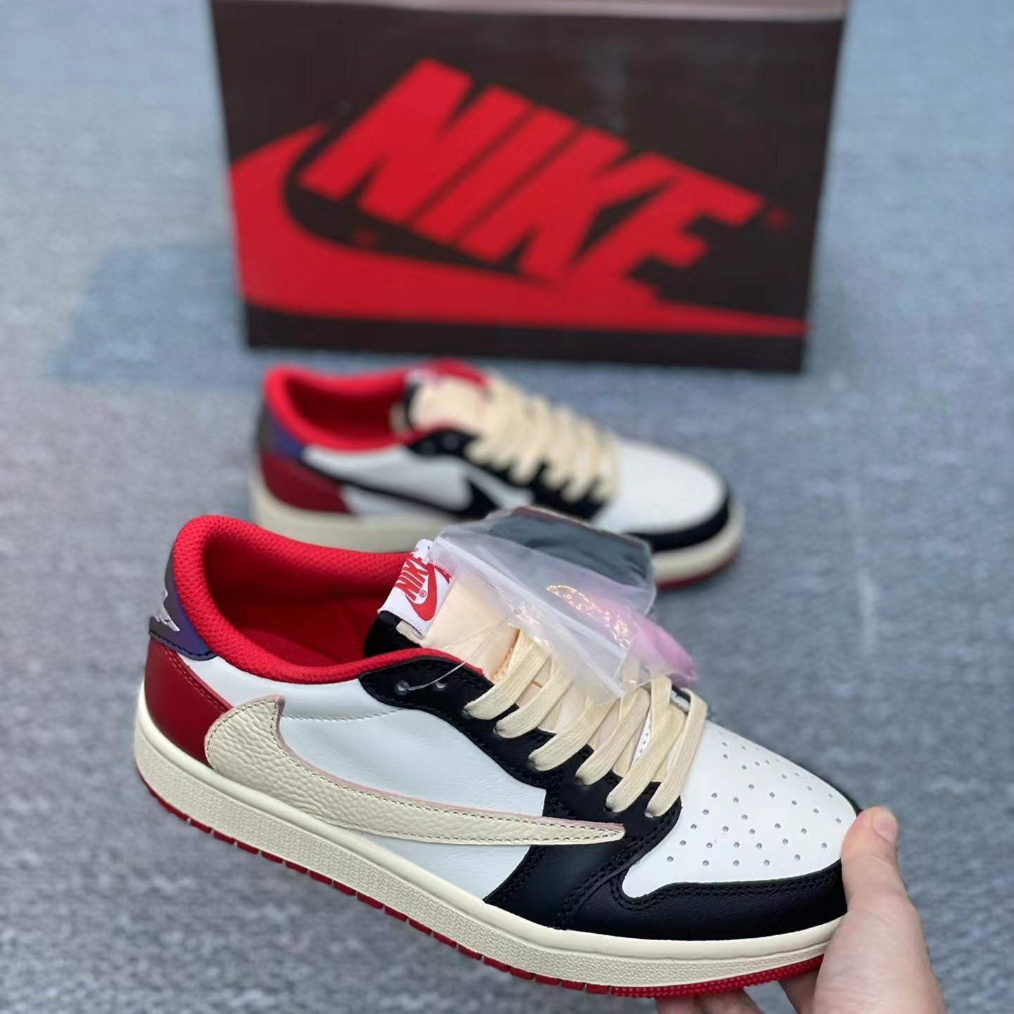 Travis Scott x Air Jordan 1 Low AJ1 Sneaker   cp4275-125 - FashionPlug