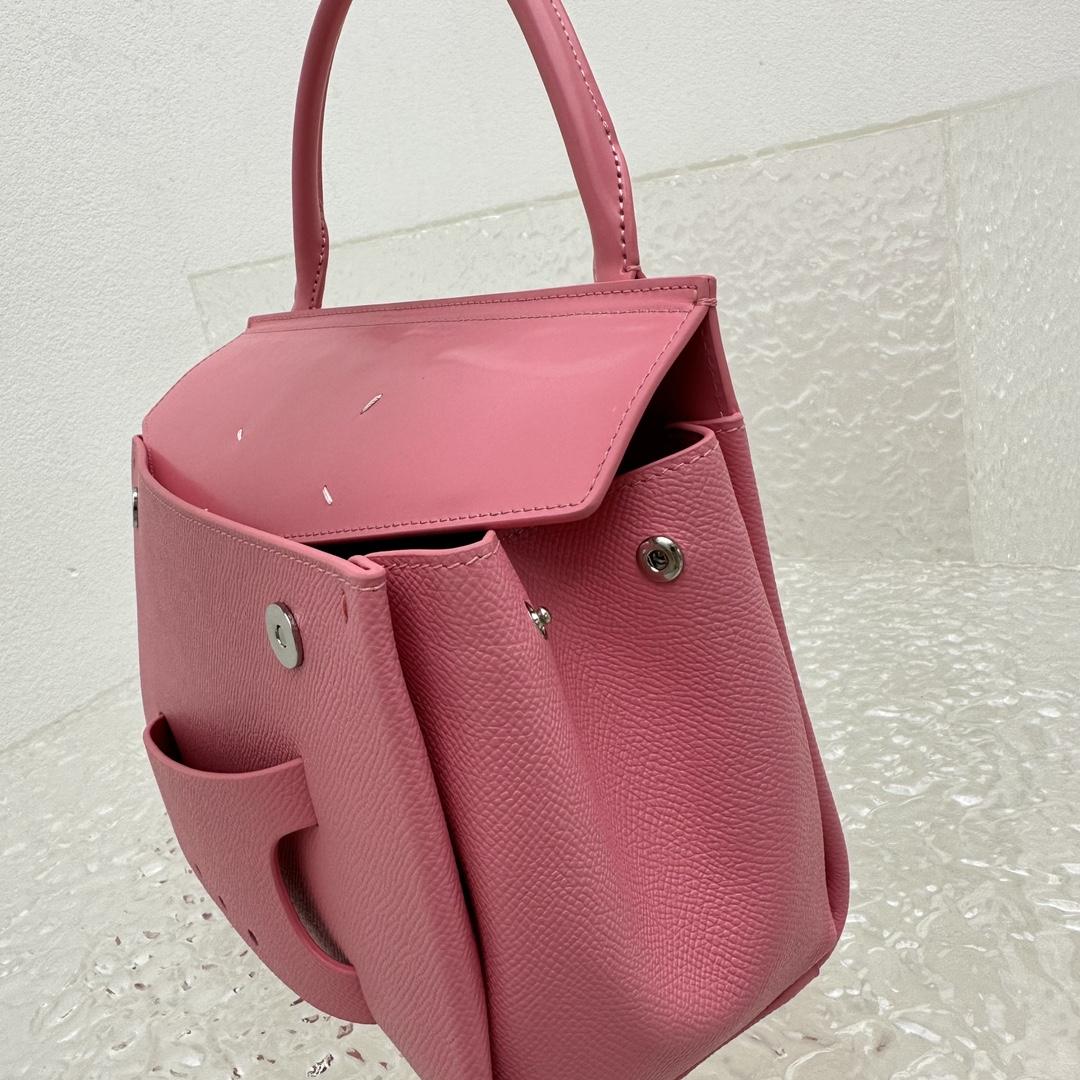 Maison Margiela Small Grained Leather Tote Bag (26x 19x 8cm) - FashionPlug