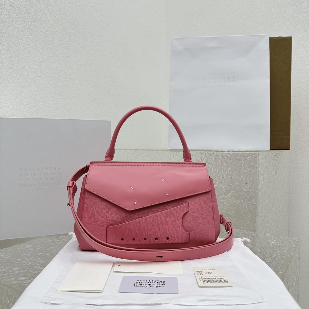 Maison Margiela Small Grained Leather Tote Bag (26x 19x 8cm) - FashionPlug
