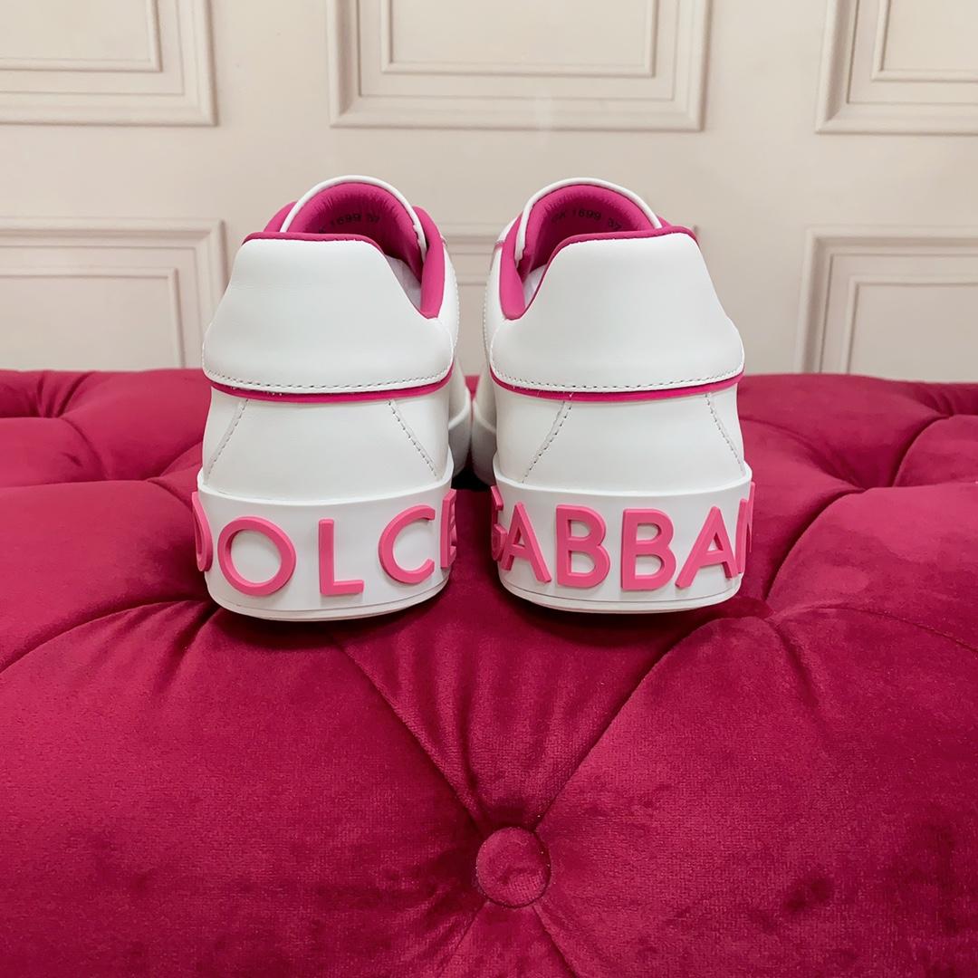 Dolce & Gabbana Calfskin Portofino Sneakers - FashionPlug