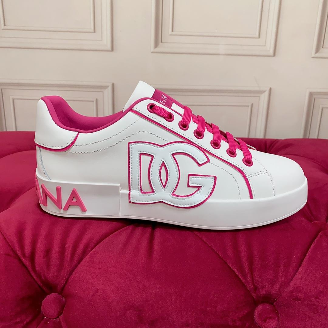 Dolce & Gabbana Calfskin Portofino Sneakers - FashionPlug