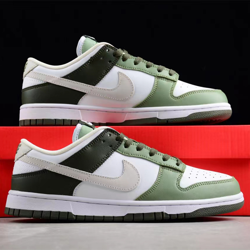 Nike Dunk Low “Oil Green” Sneakers     FN6882-100 - FashionPlug