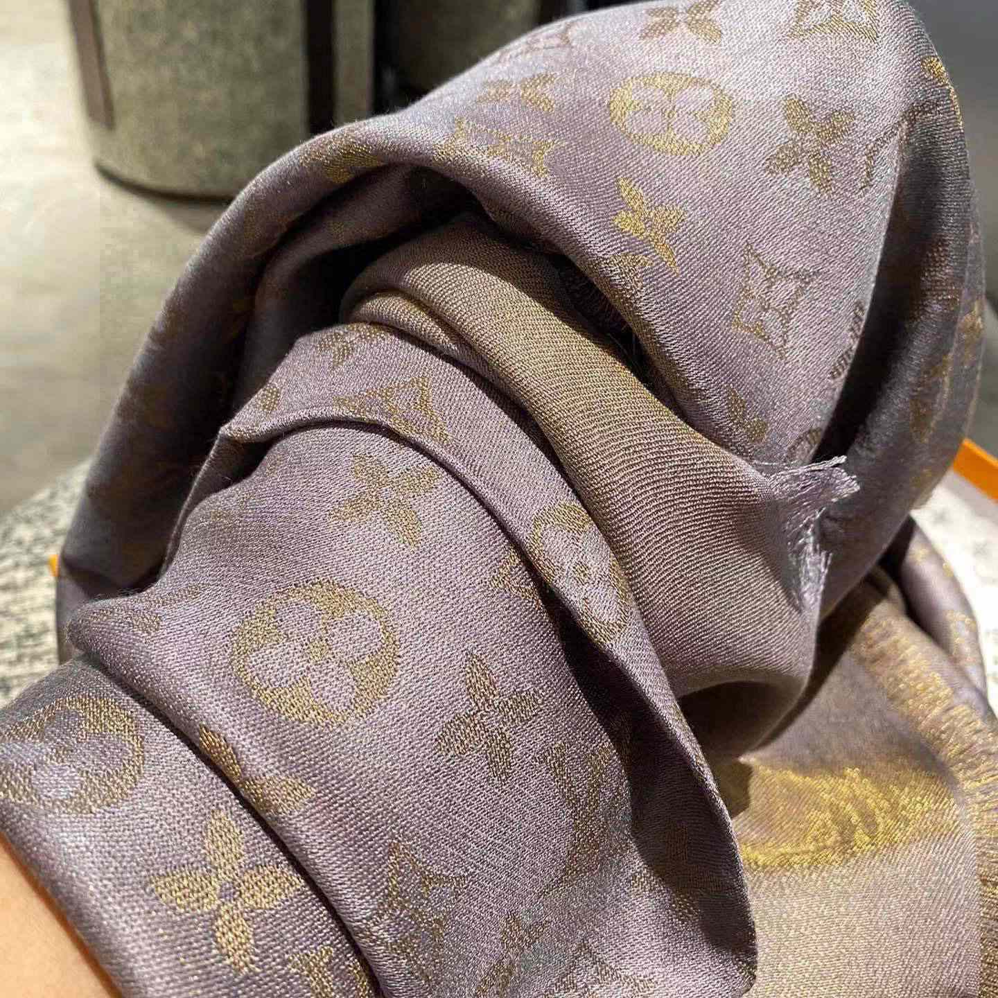 Louis Vuitton Silk Scarf Monogram Shine - FashionPlug