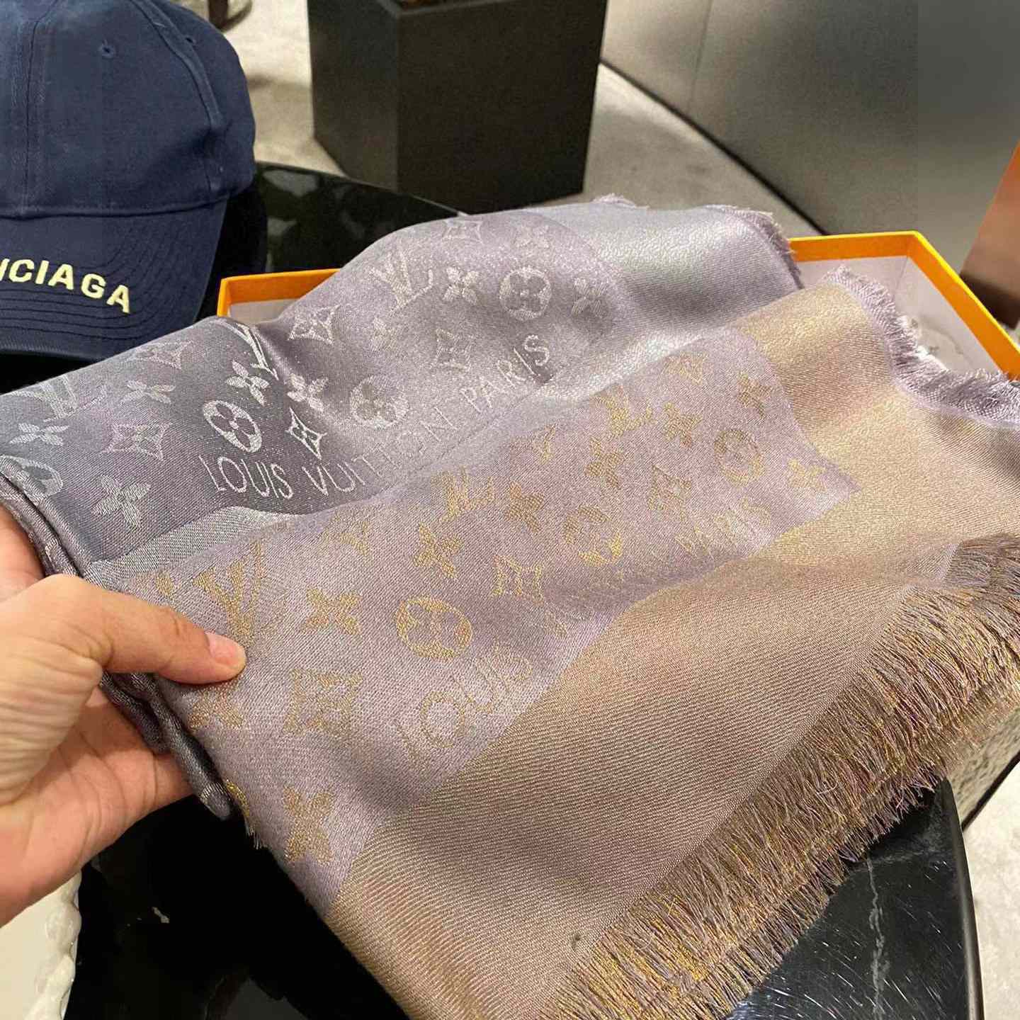 Louis Vuitton Silk Scarf Monogram Shine - FashionPlug