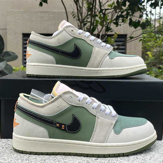 Air Jordan 1 Low Craft SE “Light Olive” Sneaker      FD6819-300 - FashionPlug
