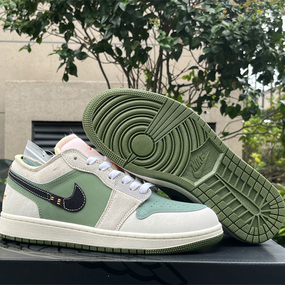 Air Jordan 1 Low Craft SE “Light Olive” Sneaker      FD6819-300 - FashionPlug