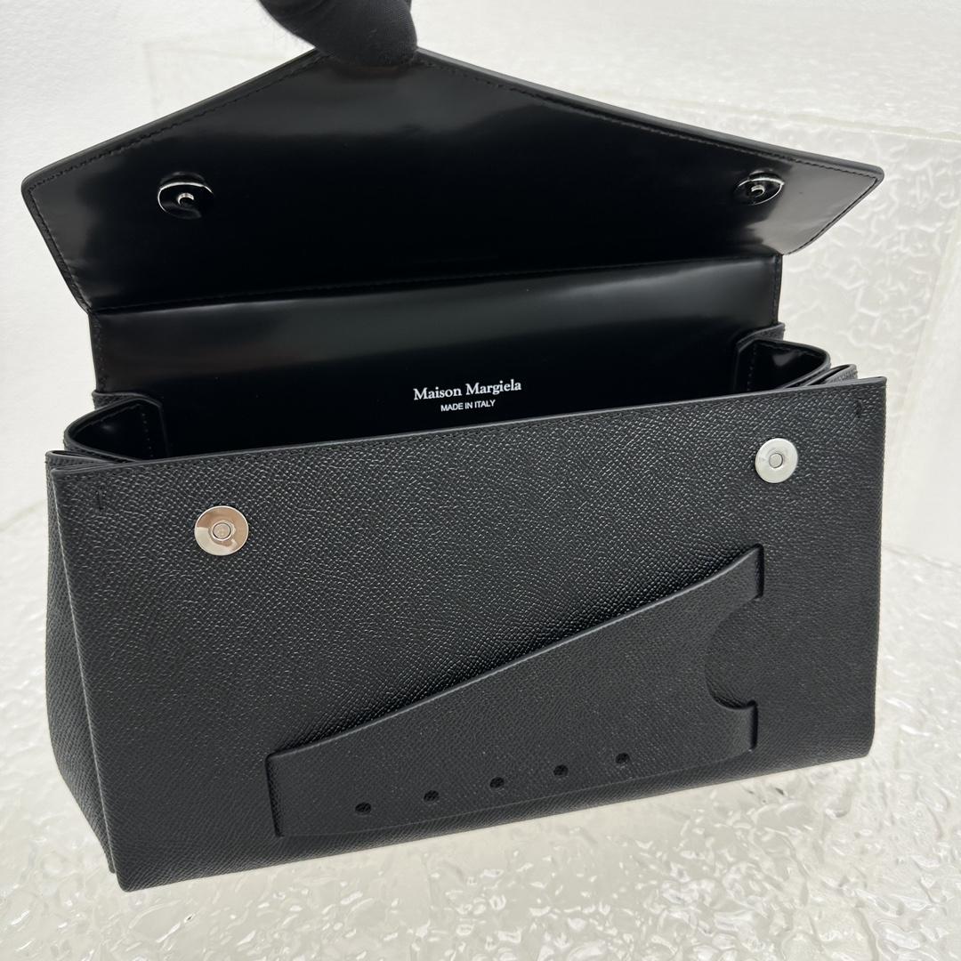 Maison Margiela Small Grained Leather Tote Bag (26x 19x 8cm) - FashionPlug