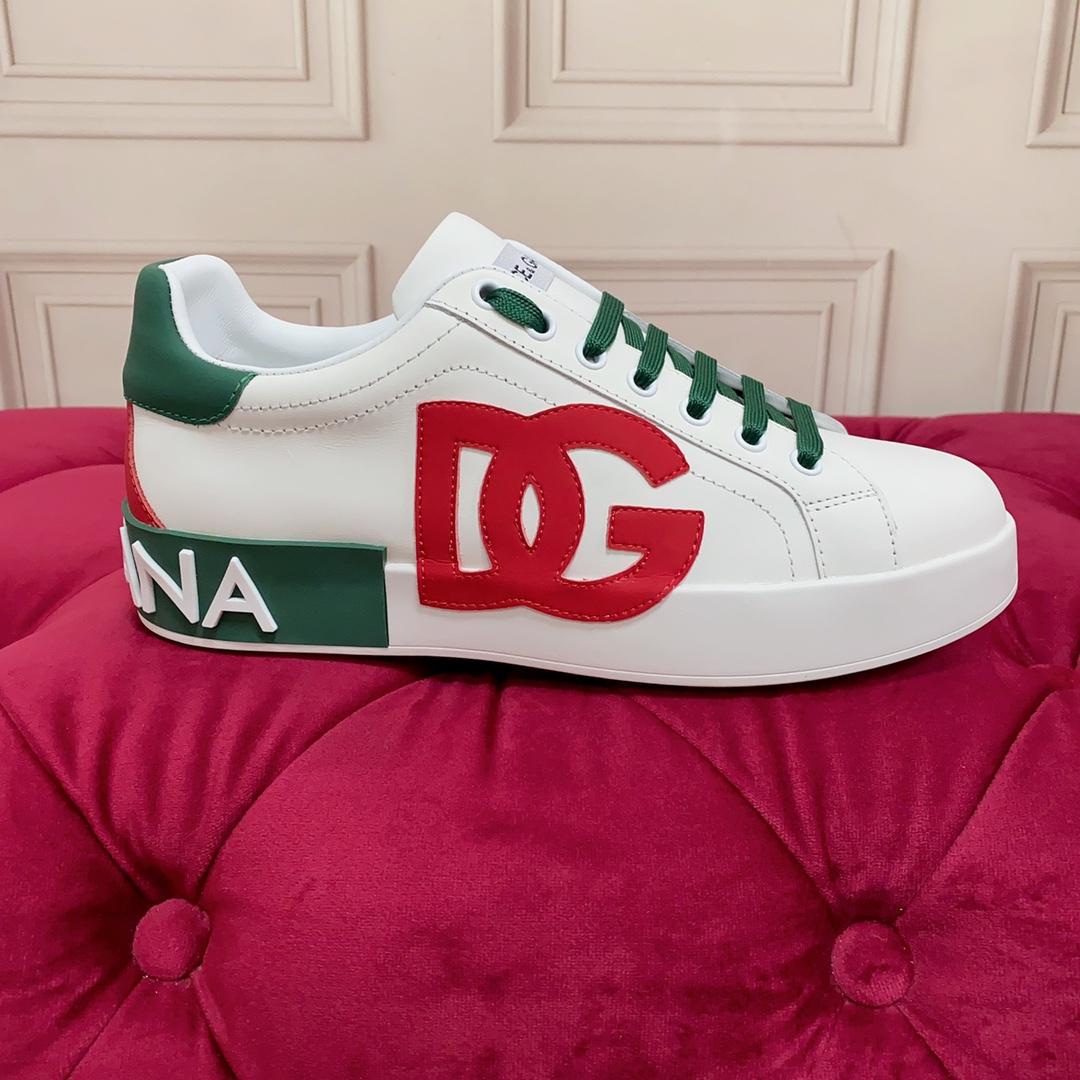 Dolce & Gabbana Calfskin Portofino Sneakers - FashionPlug