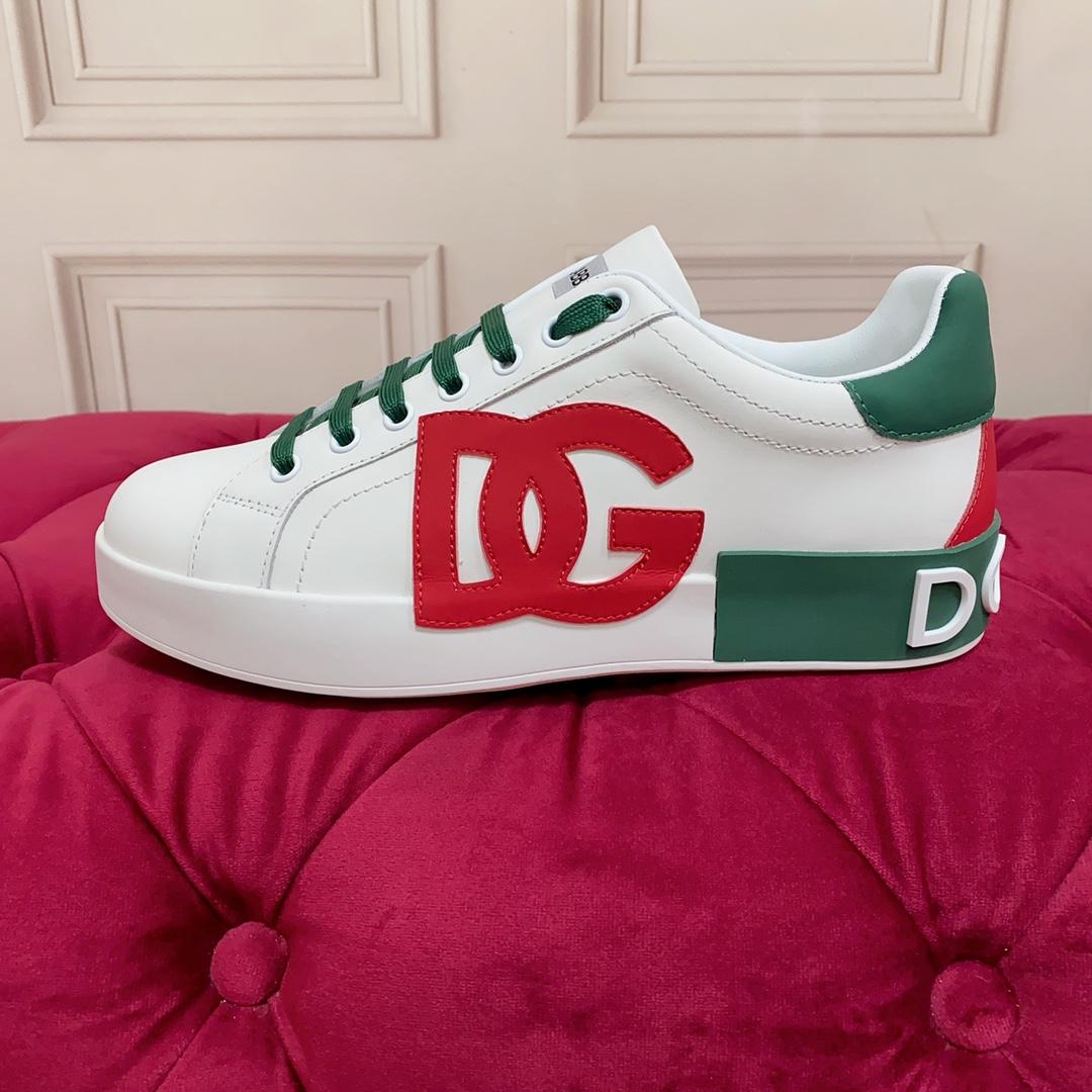 Dolce & Gabbana Calfskin Portofino Sneakers - FashionPlug