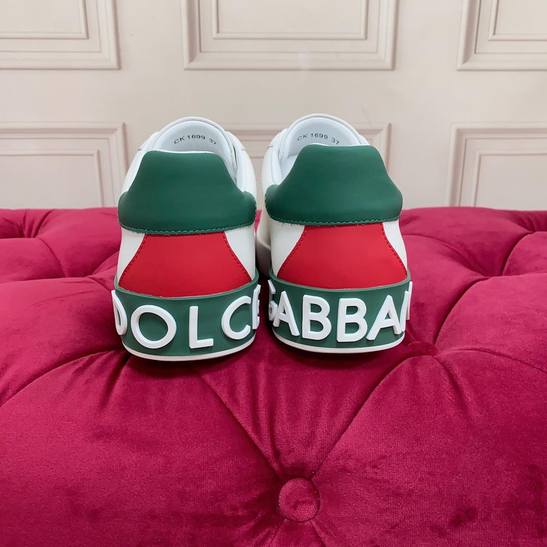 Dolce & Gabbana Calfskin Portofino Sneakers - FashionPlug