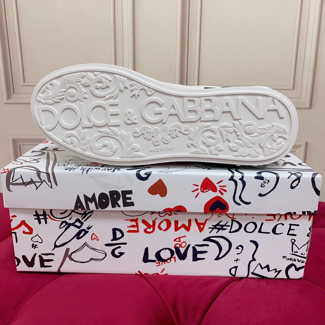 Dolce & Gabbana Calfskin Portofino Sneakers - FashionPlug