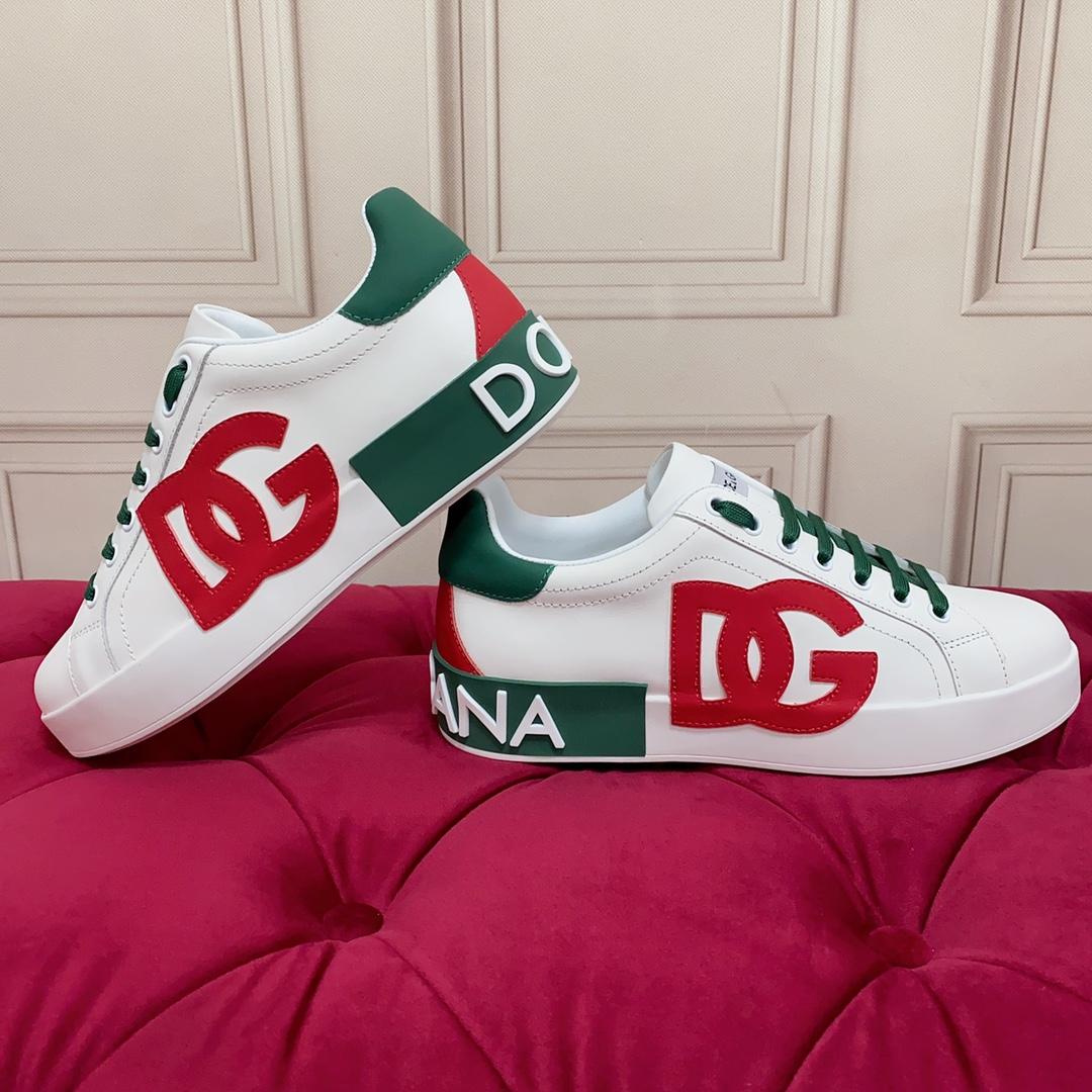 Dolce & Gabbana Calfskin Portofino Sneakers - FashionPlug