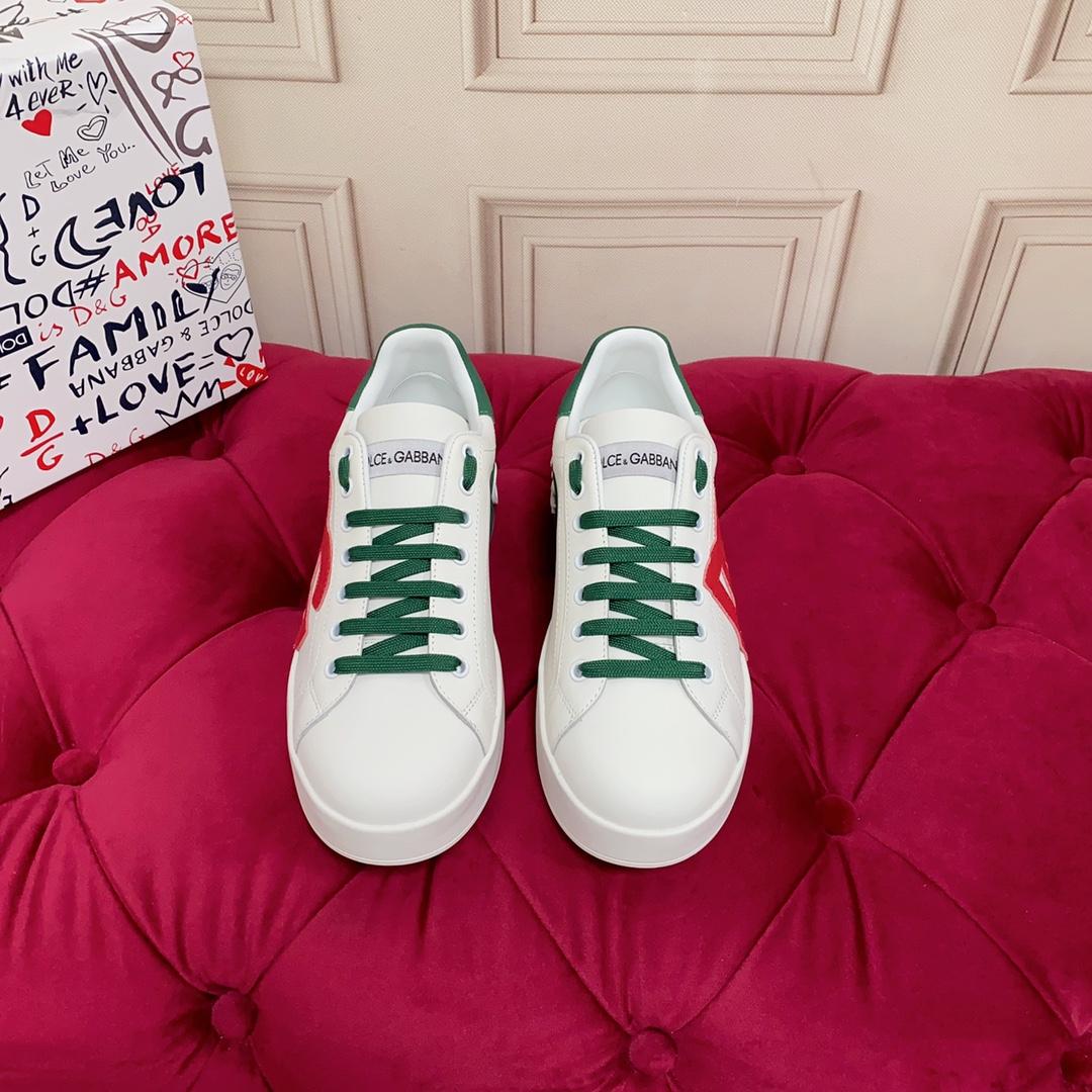 Dolce & Gabbana Calfskin Portofino Sneakers - FashionPlug