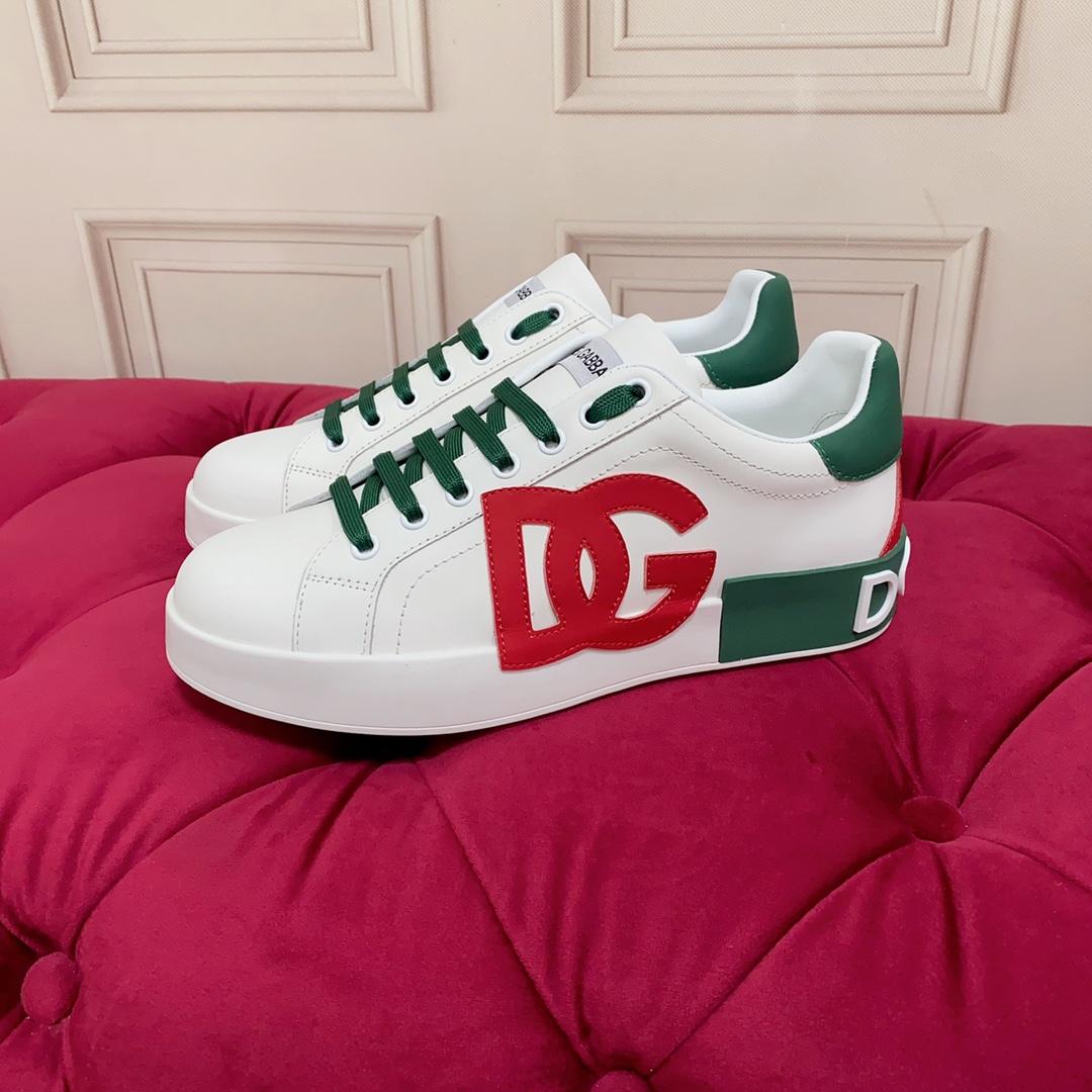Dolce & Gabbana Calfskin Portofino Sneakers - FashionPlug