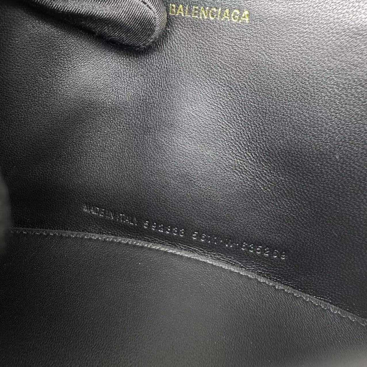Balenciaga Hourglass Small Handbag In Black (19x8x21cm) - FashionPlug