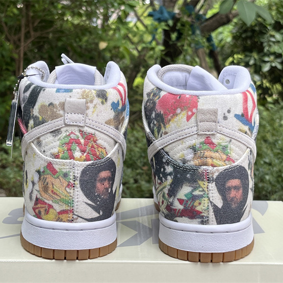 Supreme x Nike SB Dunk High “Rammellzee” Sneakers      FD8779-100 - FashionPlug
