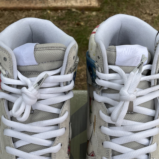 Supreme x Nike SB Dunk High “Rammellzee” Sneakers      FD8779-100 - FashionPlug