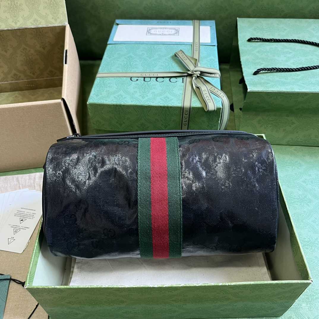 Gucci Toiletry Case With Web (25.5x 13x 13cm) - FashionPlug