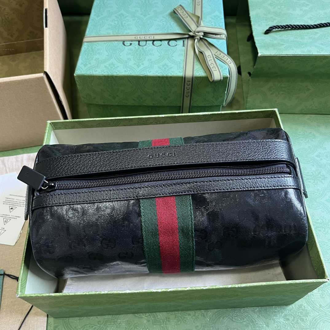 Gucci Toiletry Case With Web (25.5x 13x 13cm) - FashionPlug