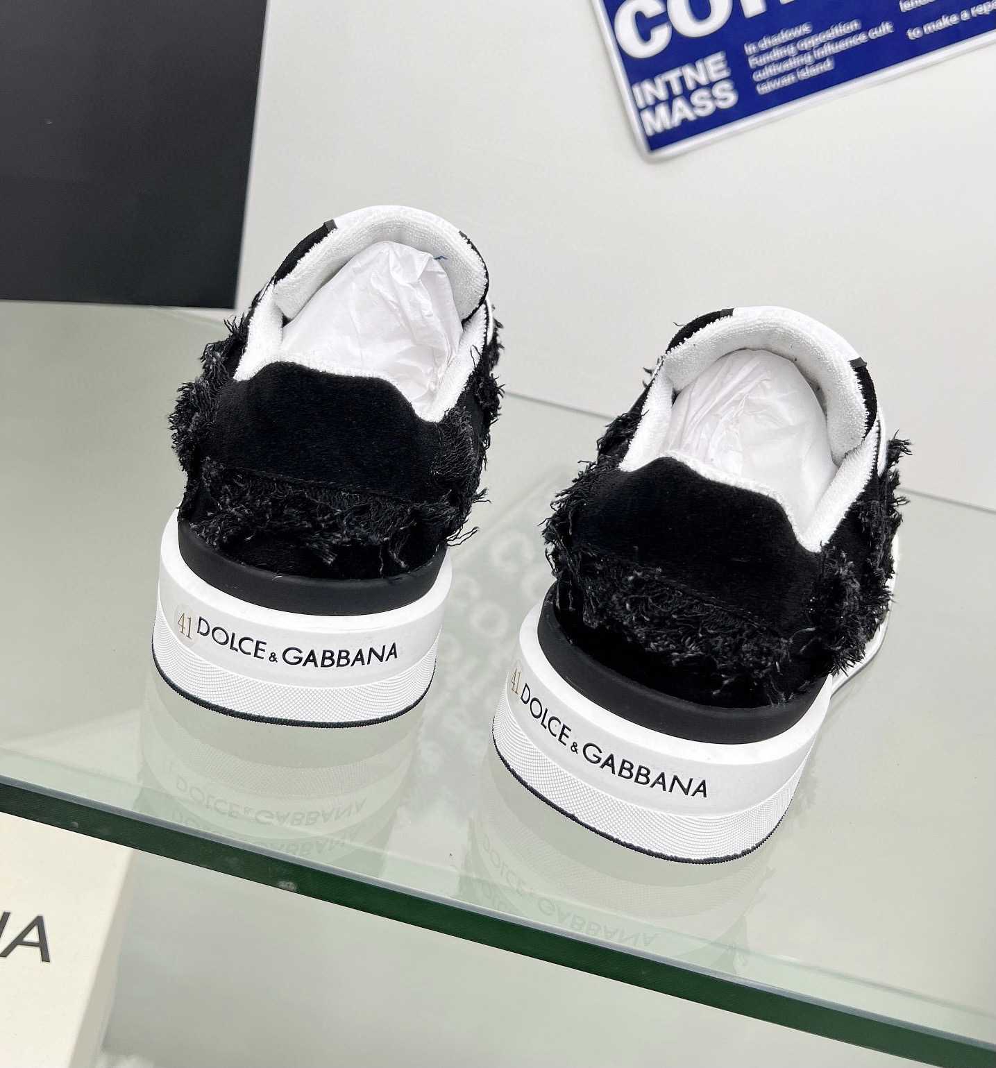 Dolce & Gabbana Denim New Roma Sneakers - FashionPlug