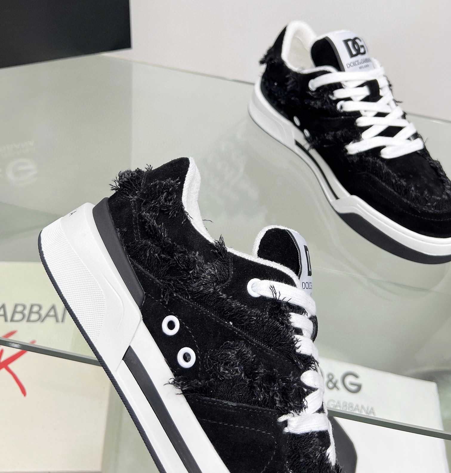 Dolce & Gabbana Denim New Roma Sneakers - FashionPlug