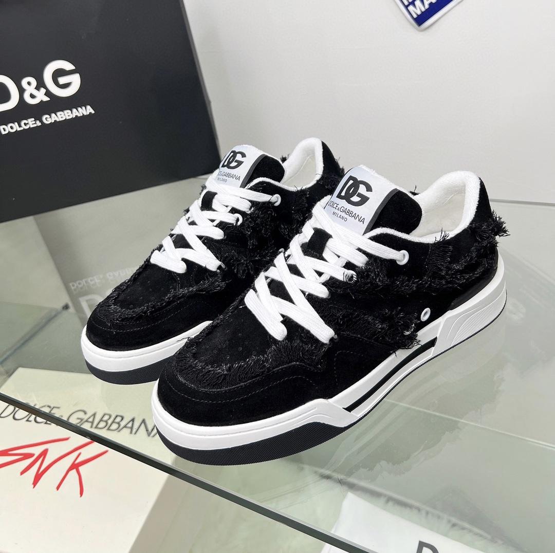 Dolce & Gabbana Denim New Roma Sneakers - FashionPlug