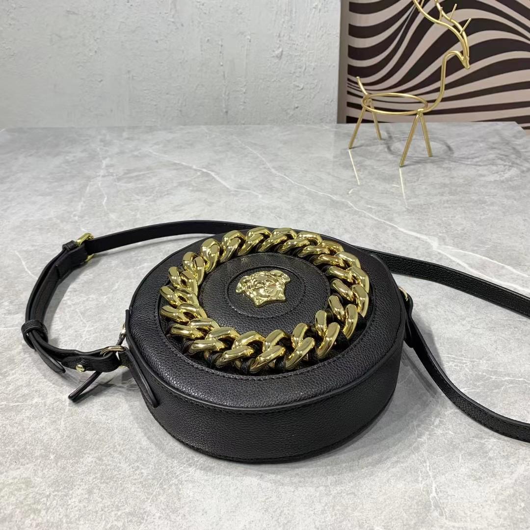  Versace Women's Red Nappa Leather Medusa Evening Bag  (19-19-5cm) - FashionPlug