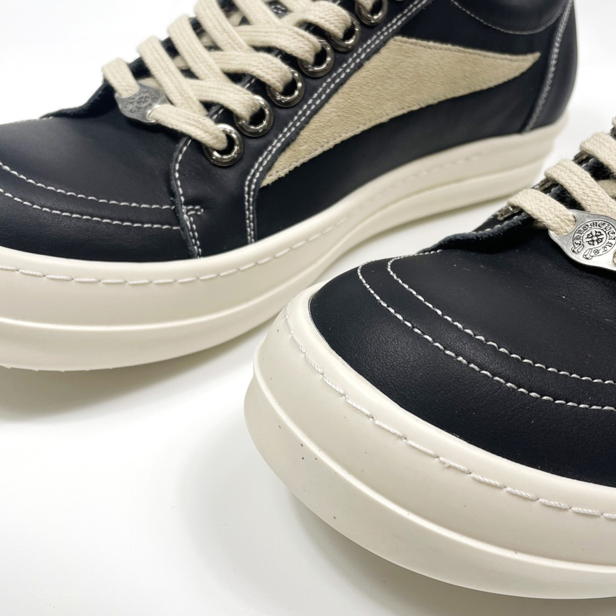 Rick Owens Drkshdw Faded Pink Vintage Sneakers - FashionPlug