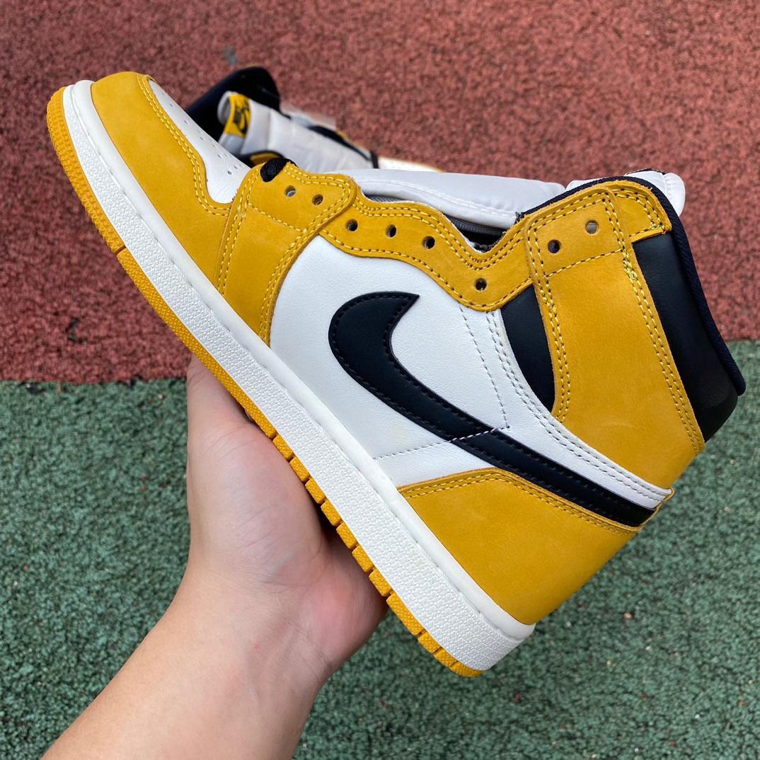 Air Jordan 1 High OG “Yellow Ochre” Sneaker     DZ5485-701 - FashionPlug