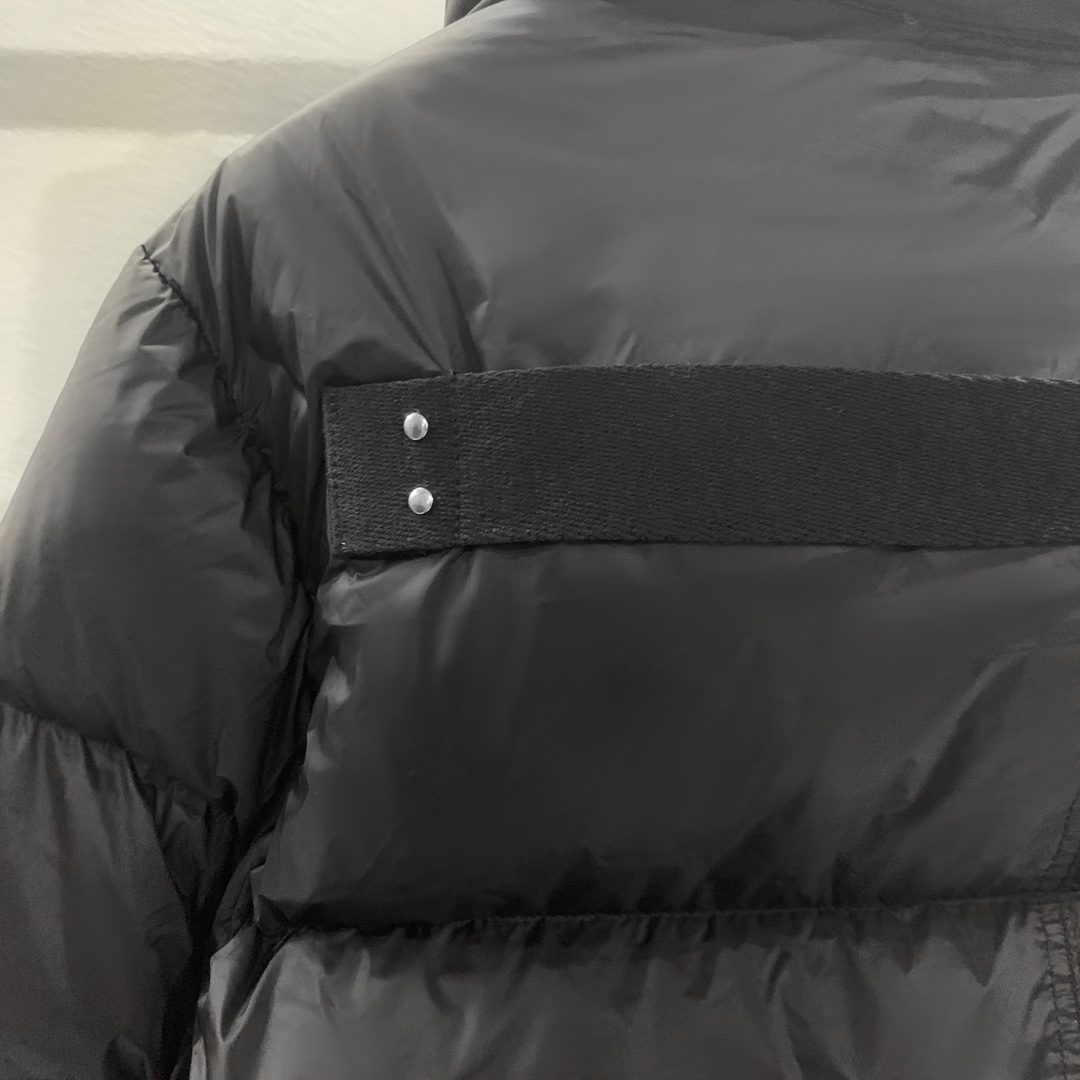 Rick Owens FW23 Luxor Funnel Neck Jkt In Black - FashionPlug
