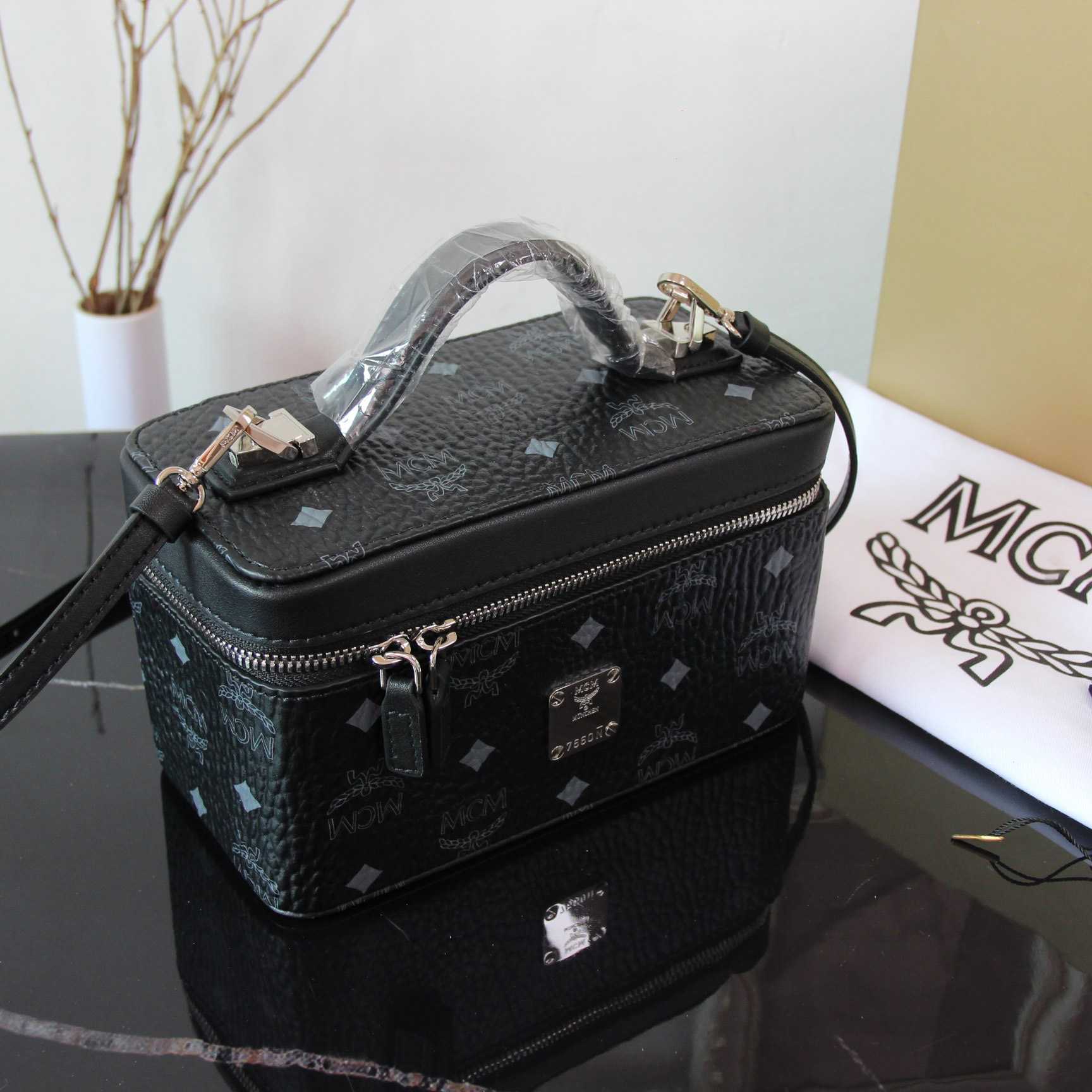 MCM Rockstar Viesto Vanity Tote Bag (11*20*10cm) - FashionPlug