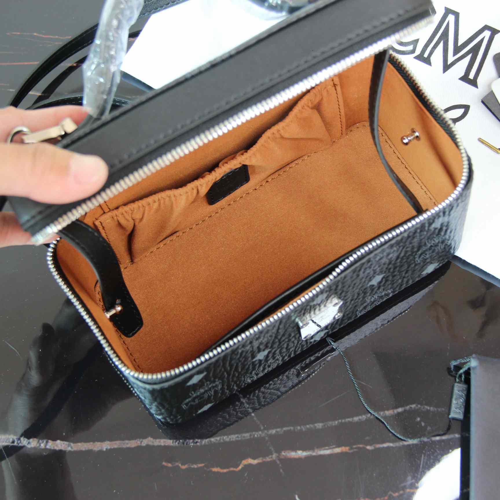 MCM Rockstar Viesto Vanity Tote Bag (11*20*10cm) - FashionPlug