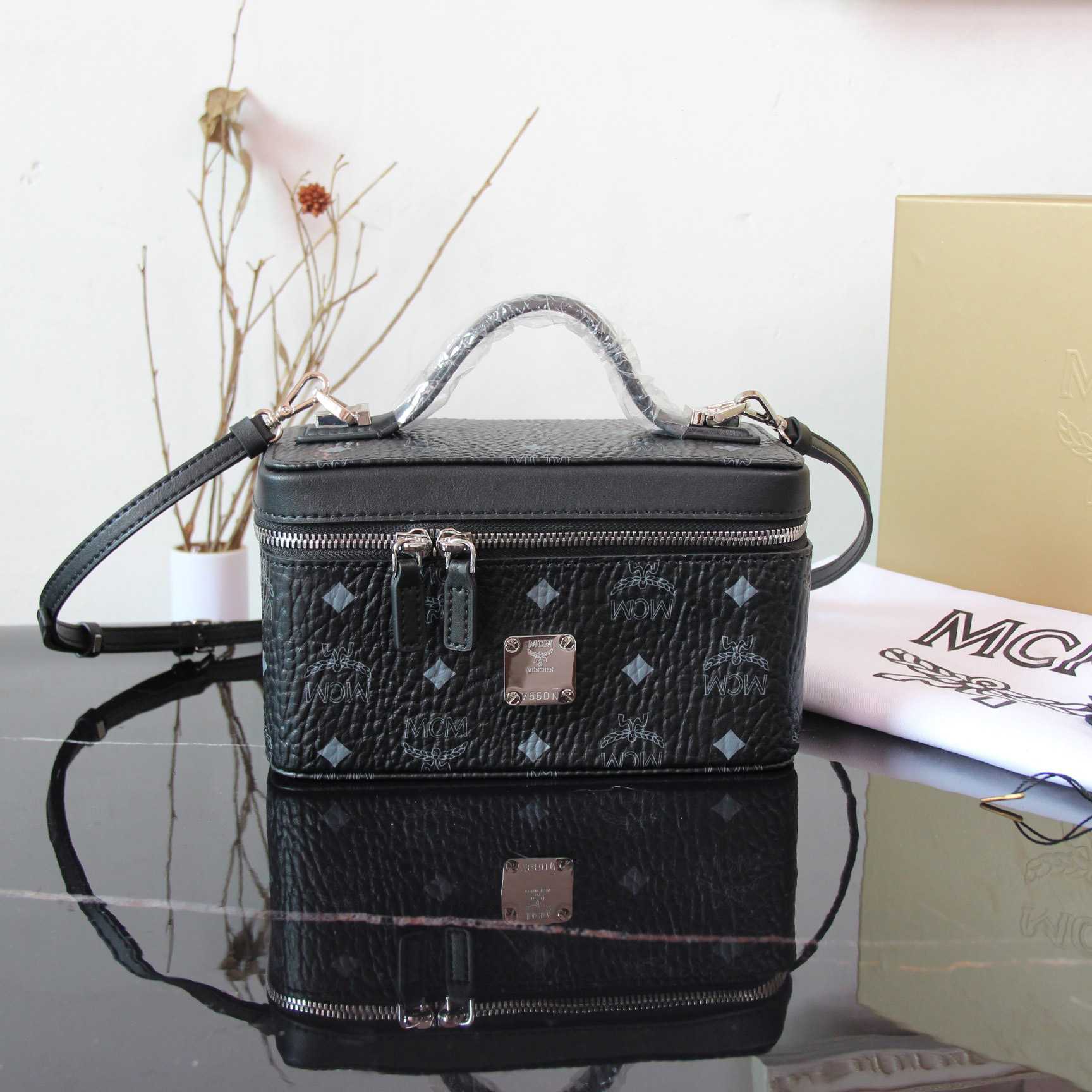 MCM Rockstar Viesto Vanity Tote Bag (11*20*10cm) - FashionPlug