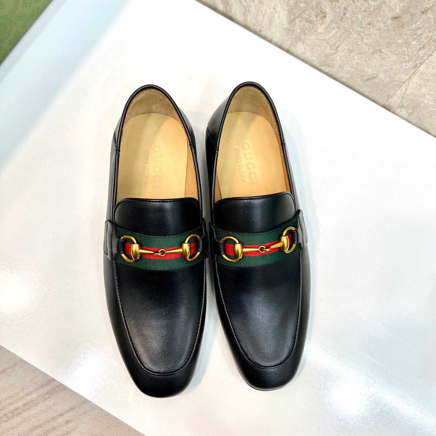 Gucci Loafer With Web  (Upon Uk Size) - FashionPlug