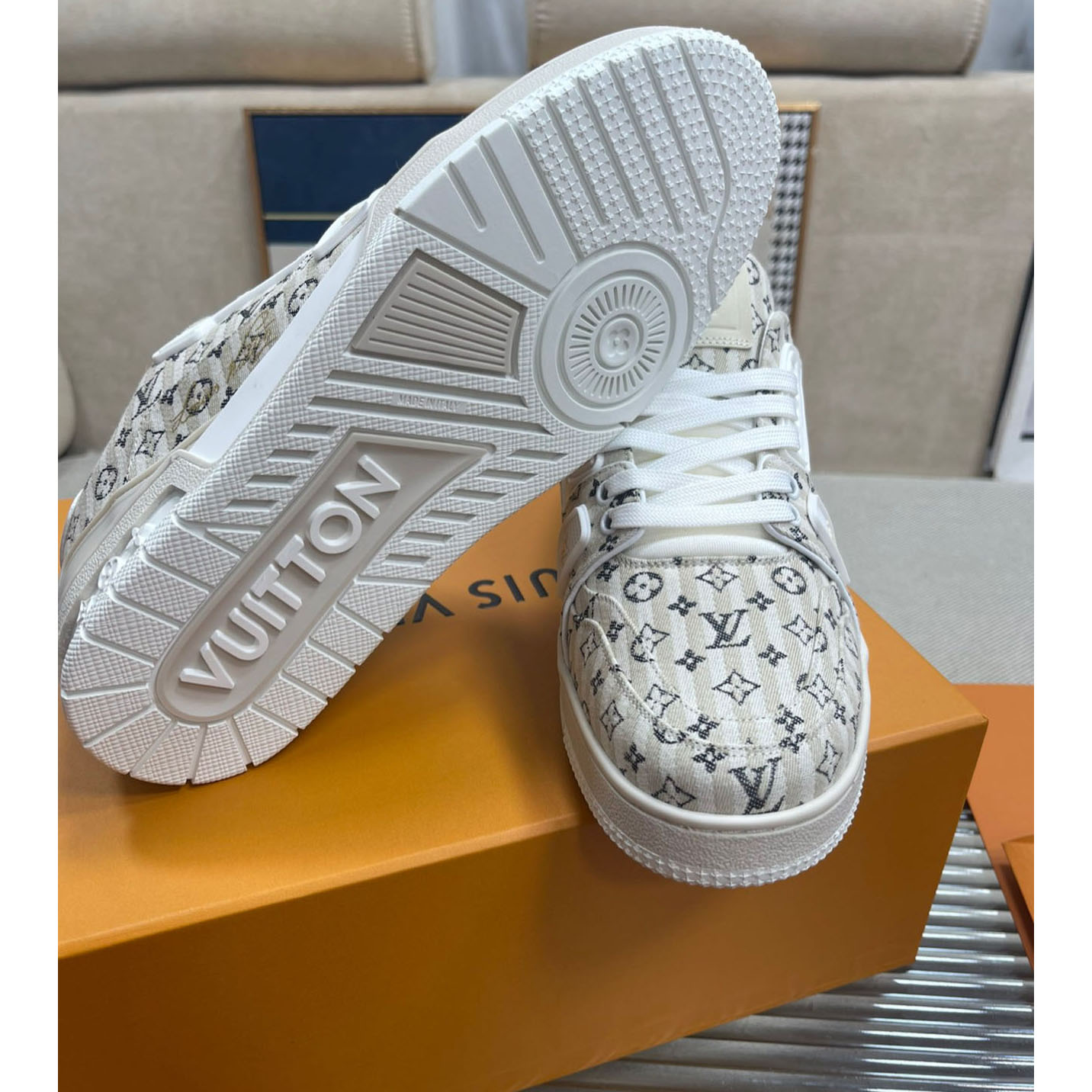 Louis Vuitton LV Trainer Sneaker          - FashionPlug