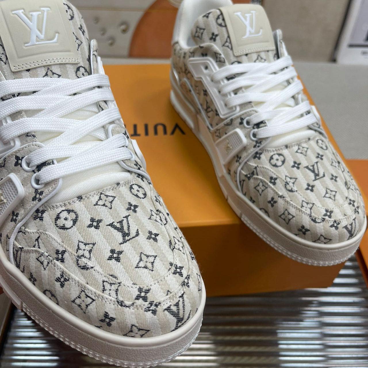 Louis Vuitton LV Trainer Sneaker          - FashionPlug